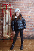 Ellabee Black Jacket with White Shearling